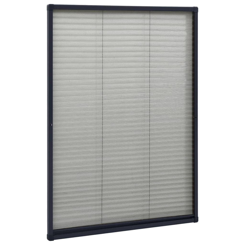 vidaXL Plissé Raamhor 80x120cm Antraciet - 62% Korting!