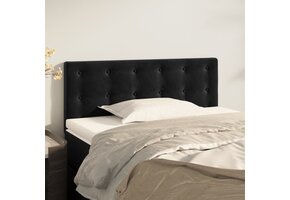 vidaXL Hoofdbord Fluweel Zwart 90x5x78/88 cm - 62% Korting!