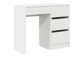vidaXL Wit Bureau met Lade & Plank - 90x37.5x75 cm | Nu 35% Korting!