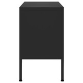 vidaXL TV-meubel 105cm Zwart | 55% Korting | Stevig Staal