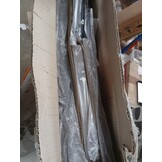 vidaXL Barkrukken met kussens 2 st massief hout rubber bruin