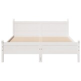VidaXL Bedframe Massief Grenenhout Wit 140x200 - 60% Korting!