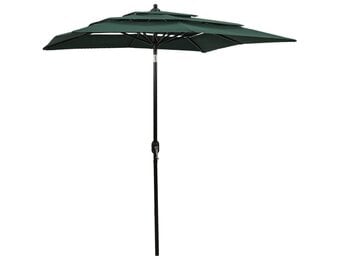 vidaXL Parasol Groen 2x2m - 54% Korting | Als Nieuw!