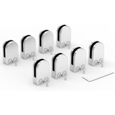 ROFMAPLE Glasklemmen - 8 stuks RVS 304 - 37% Korting!