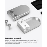 ROFMAPLE Glasklemmen - 8 stuks RVS 304 - 37% Korting!