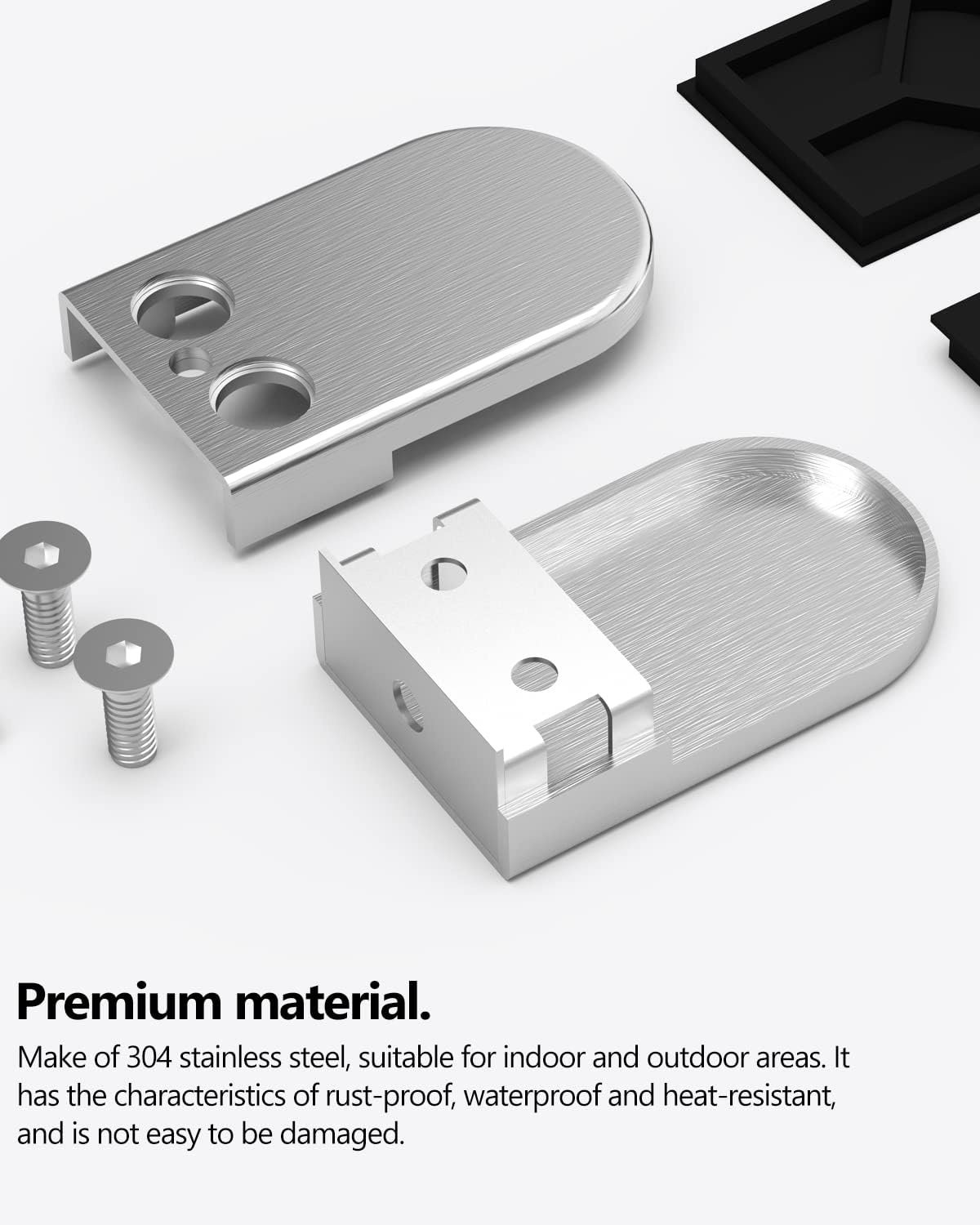 ROFMAPLE Glasklemmen - 8 stuks RVS 304 - 37% Korting!