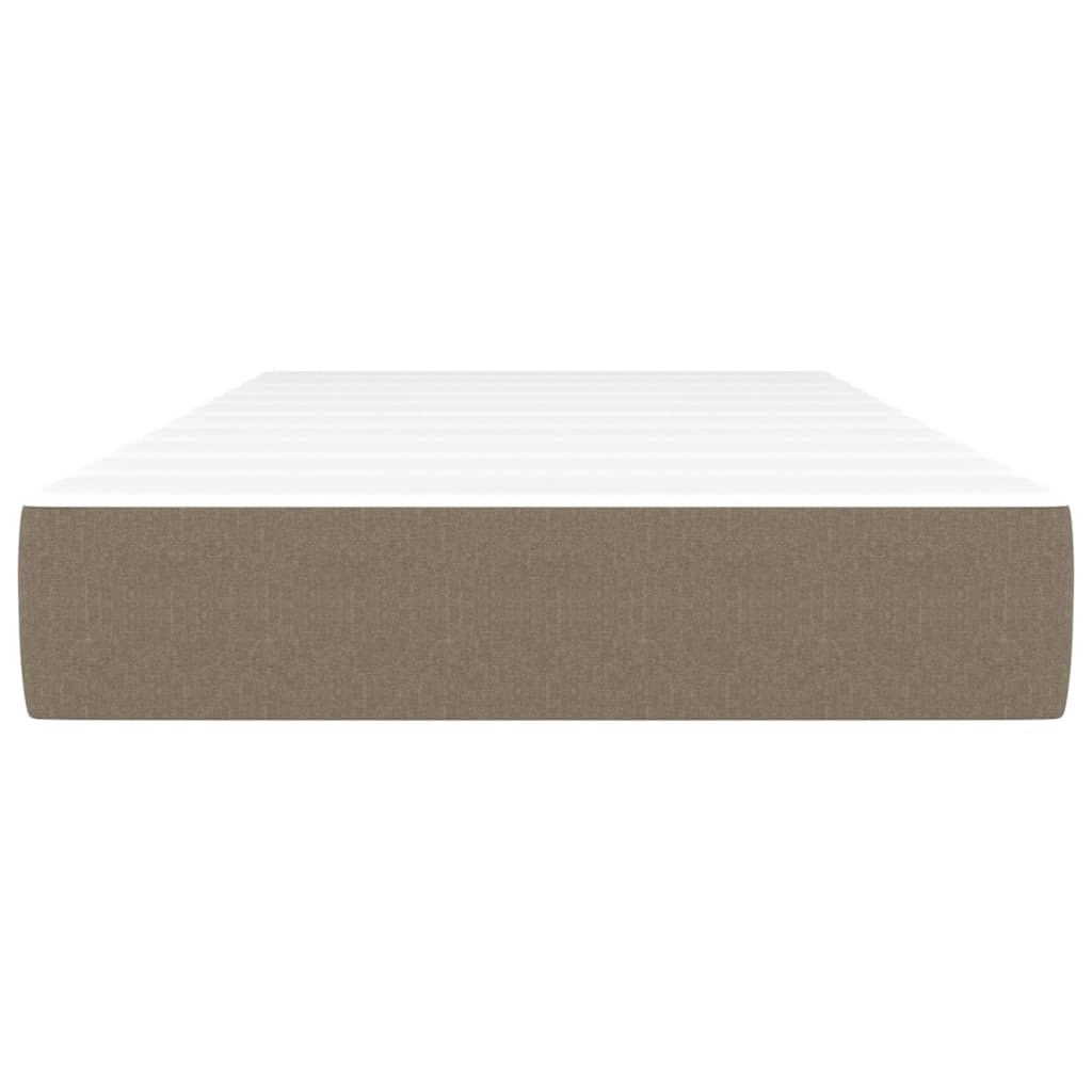 vidaXL Pocketveringmatras 90x200 Taupe - 30% Korting!