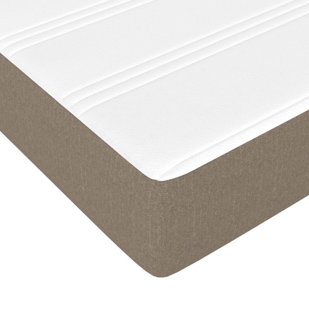 vidaXL Pocketveringmatras 90x200 Taupe - 30% Korting!