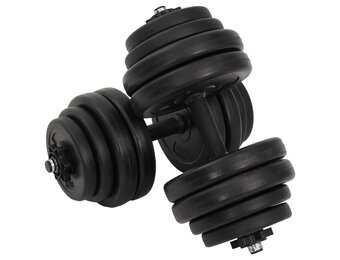 vidaXL Halters 2x15 kg - 60% Korting!