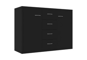 Dressoir z 4 szufladami i 2 drzwiami 88x30x65 cm drewno