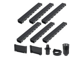 vidaXL Afvoergoten 6m Kunststof - 35% Korting!