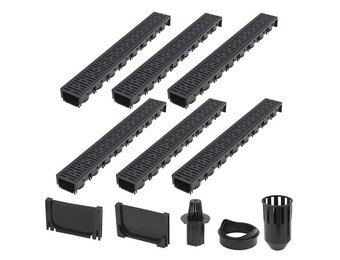 vidaXL Afvoergoten 6m Kunststof - 35% Korting!