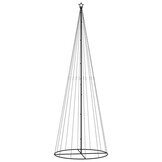 vidaXL Kegelkerstboom 732 LED's Warmwit 160x500 cm - 55% Korting