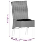 vidaXL Eetkamerstoelen 2 st Rotan Bruin | 53% Korting