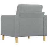 vidaXL Fauteuil Stof Lichtgrijs - 60 cm - Nu 67% Korting!