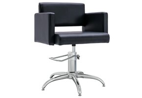 vidaXL Salonstoel Kunstleer Zwart - 35% Korting