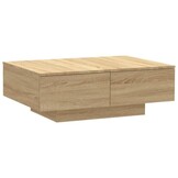 vidaXL Salontafel 90x60x31 cm (Sonoma Eiken) - 35% Korting!