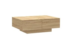 vidaXL Salontafel 90x60x31 cm (Sonoma Eiken) - 35% Korting!