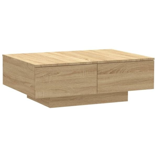vidaXL Salontafel 90x60x31 cm (Sonoma Eiken) - 35% Korting!