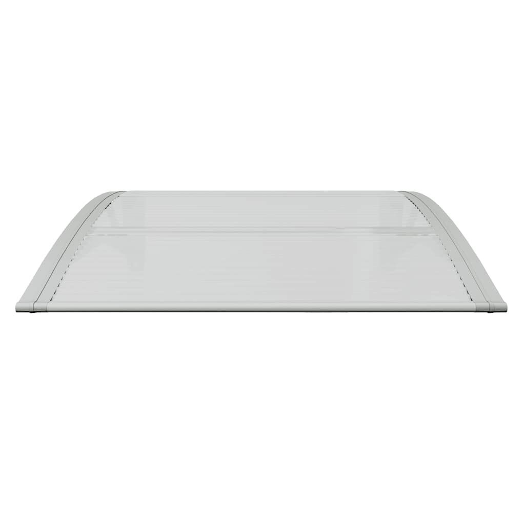 vidaXL Deurluifel 80x75 cm Polycarbonaat Grijs/Transparant - 35% Korting