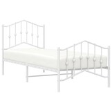 vidaXL Bedframe Metaal Wit 80x200 cm - 55% Korting