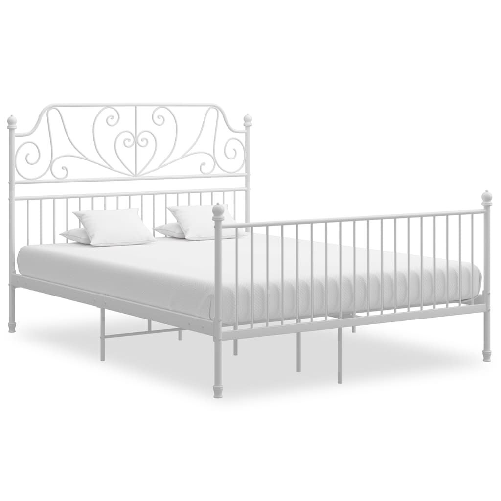 vidaXL Bedframe Metaal Wit 140x200 - 35% Korting!