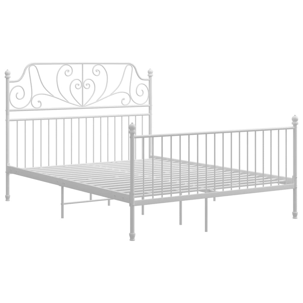 vidaXL Bedframe Metaal Wit 140x200 - 35% Korting!