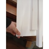 vidaXL Wandtafel 110x40x75 cm massief grenenhout wit