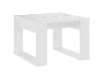 vidaXL Bijzettafel Wit 50x50x35 cm - 35% Korting