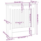 vidaXL Radiatorombouw 78 cm MDF - Nu met 35% korting!