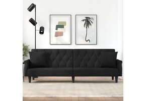 VidaXL Slaapbank Fluweel Zwart - 35% Korting!