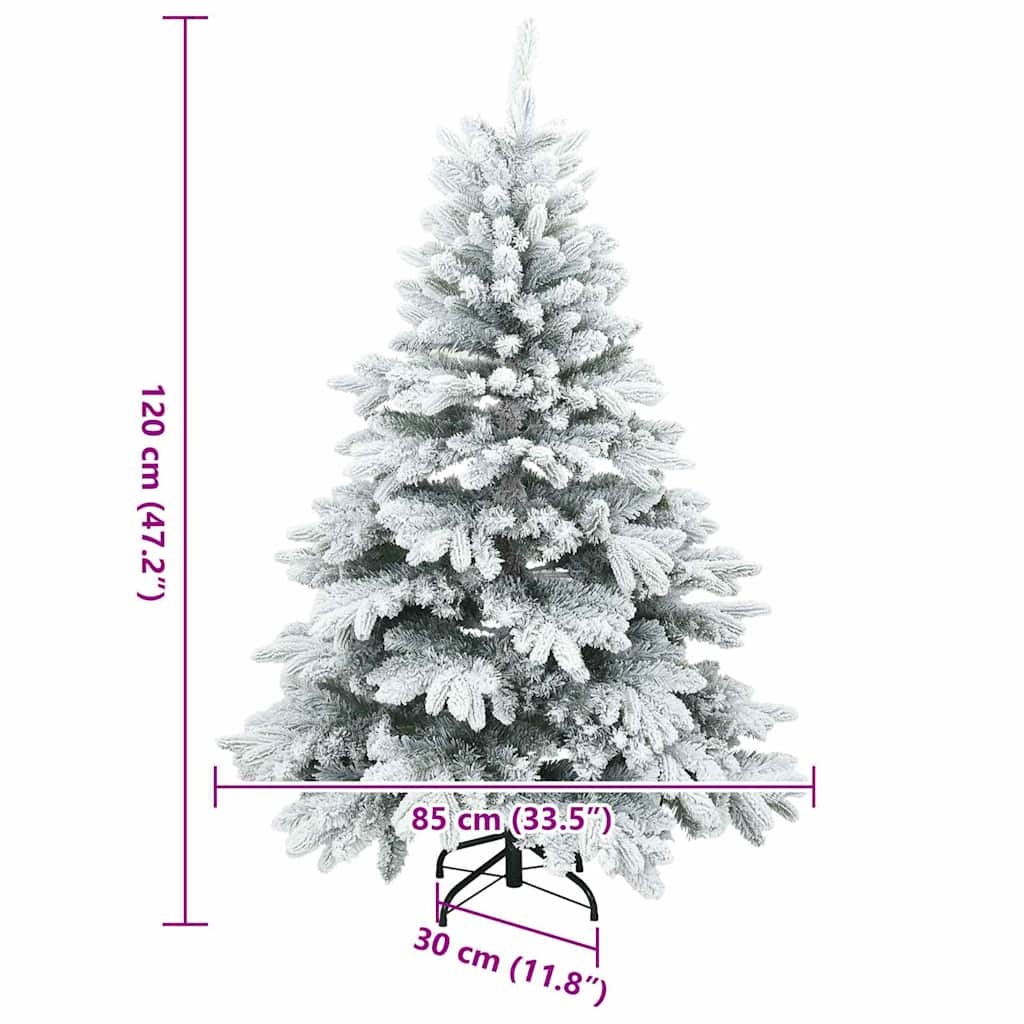 vidaXL Kunstkerstboom Sneeuw Wit - 120cm - 35% Korting