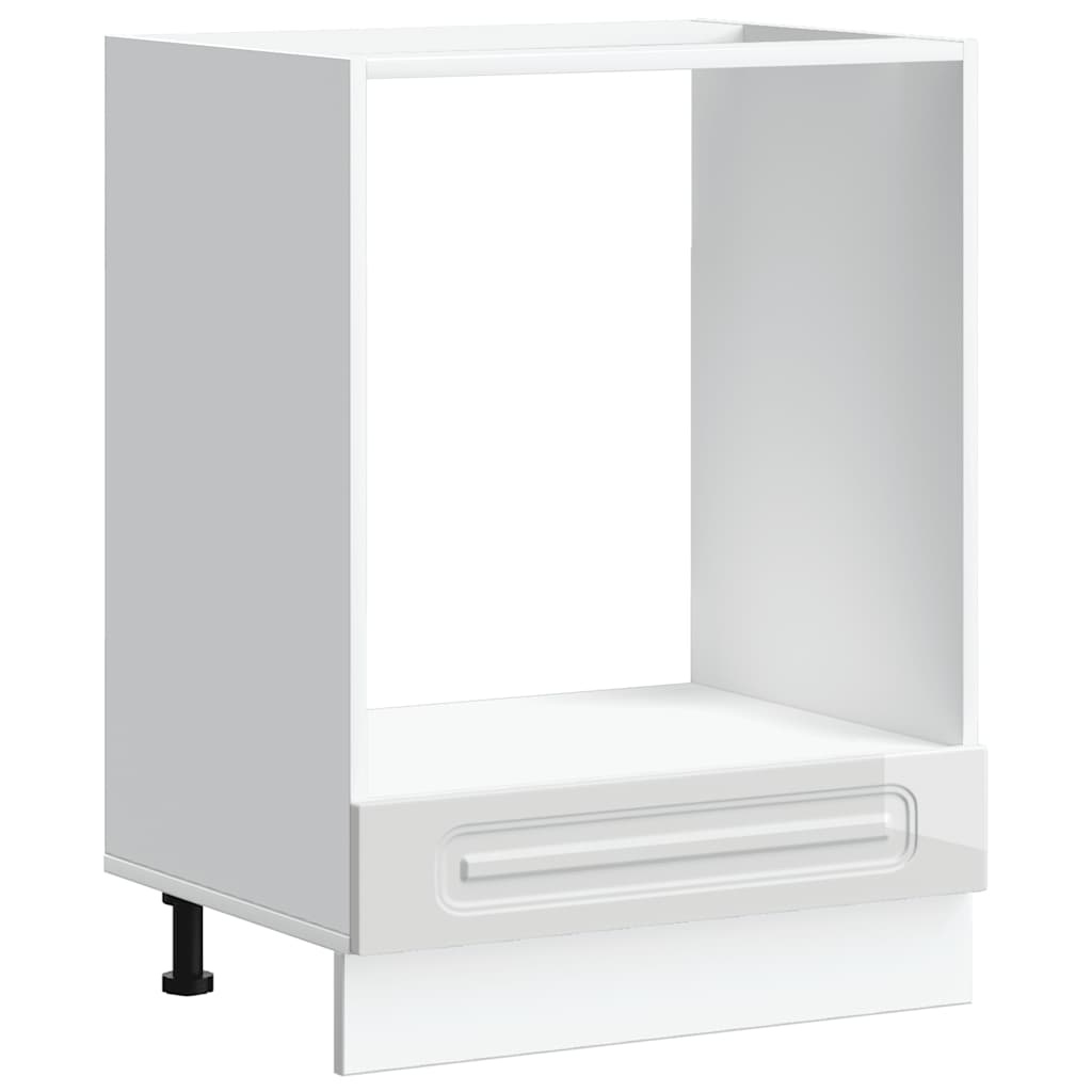 vidaXL Ovenkast Kalmar Hoogglans Wit - 35% Korting!