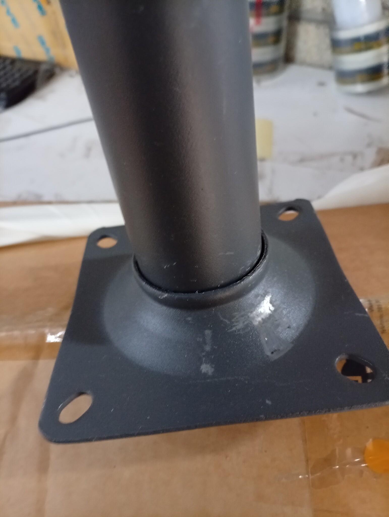 vidaXL Zweefparasol met stalen paal 300 cm zandkleurig