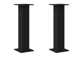 VidaXL Plantenstandaard (2 stuks) Zwart Eiken - 30x30x95cm | 35% Korting