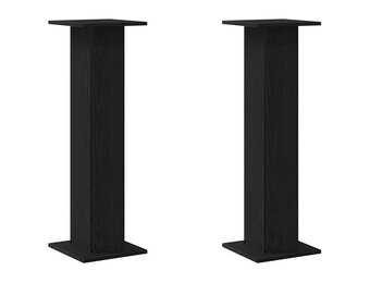 VidaXL Plantenstandaard (2 stuks) Zwart Eiken - 30x30x95cm | 35% Korting