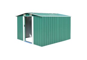 vidaXL Tuinschuur 257x298x178 cm metaal groen