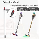 Verlengbuis voor Dyson V12 Detect Slim steelstofzuiger, vervangende telescopische buis, snelspanner, verlengstang, accessoires, 74 cm (zwart)