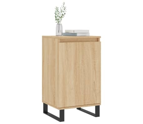 vidaXL Dressoirs 2 st 40x35x70 cm bewerkt hout sonoma eikenkleurig