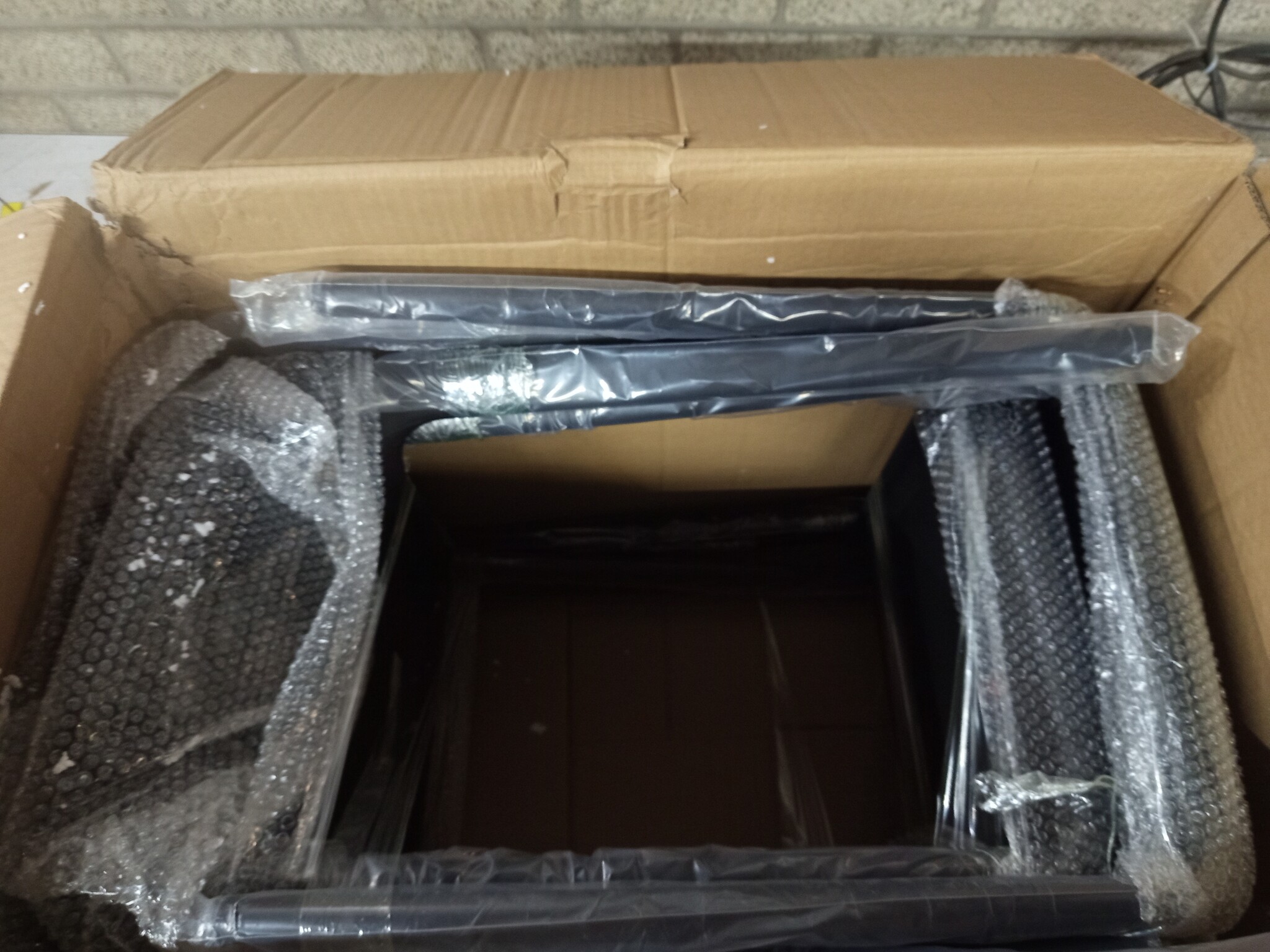 vidaXL Krukken stapelbaar 4 st kunststof zwart