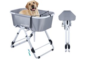 Hondenbad 37% Korting | Verstelbaar & Opvouwbaar Huisdierbad (Max 65kg)