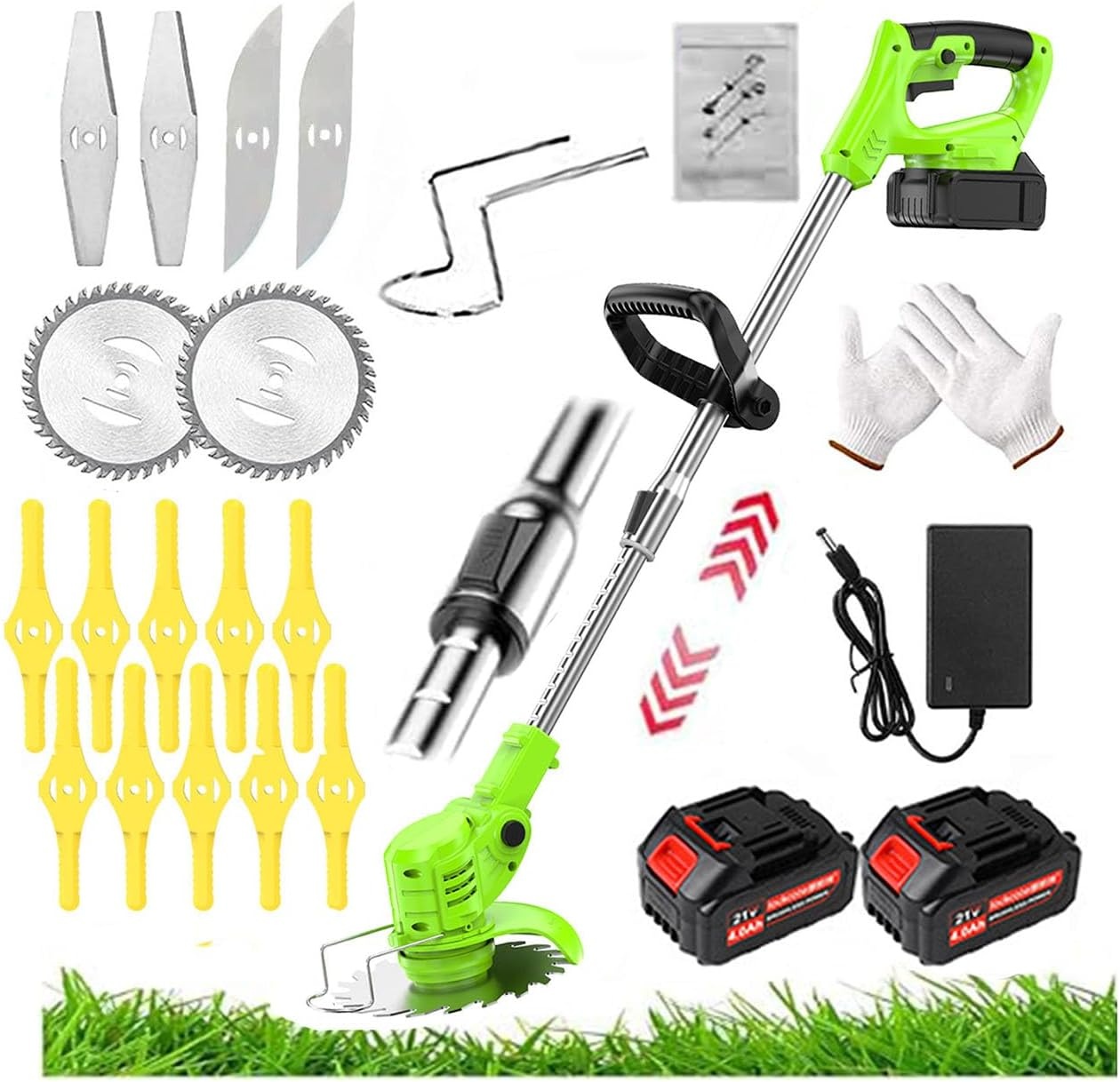 Accu Grastrimmer met 24V: 3-in-1, 90° draaibaar - 37% Korting!