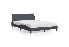 vidaXL Bedframe 120x200cm Fluweel Donkergrijs - 35% Korting!