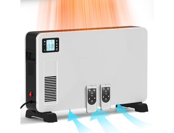 Convectorverwarming, elektrisch met 24 uurs timer, elektrische verwarming, energiebesparend, 2300 W, met turbo-ventilator, 3 standen, elektrische verwarmingstoestellen, keuken voor binnen gebruik,