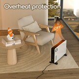 Convectorverwarming, elektrisch met 24 uurs timer, elektrische verwarming, energiebesparend, 2300 W, met turbo-ventilator, 3 standen, elektrische verwarmingstoestellen, keuken voor binnen gebruik,