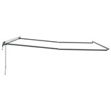 Markies Handmatig Antraciet 4 × 3,5 m Metaal