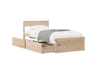 vidaXL Bedframe zonder matras massief grenenhout 100x200 cm
