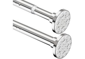 Telescopische Gordijnroede 4m Zilver - 37% Korting!