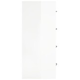 vidaXL Dressoir met 4 lades 60x30,5x71 cm hoogglans wit