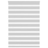 vidaXL Zebra rolgordijn 100x150 cm stofbreedte 95,9 cm lichtgrijs